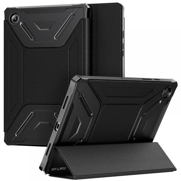 INFILAND RUGGED FOLIO GALAXY TAB A8 10.5 X200 / X205 BLACK