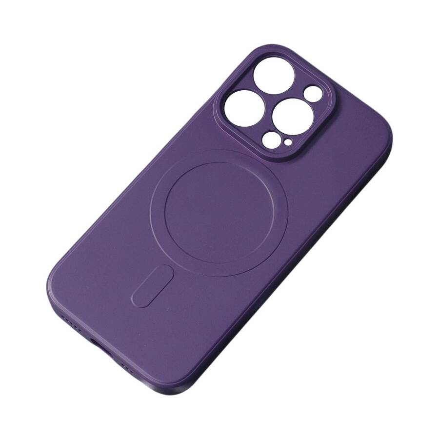 IPHONE 14 PRO MAX SILICONE CASE MAGSAFE - PURPLE