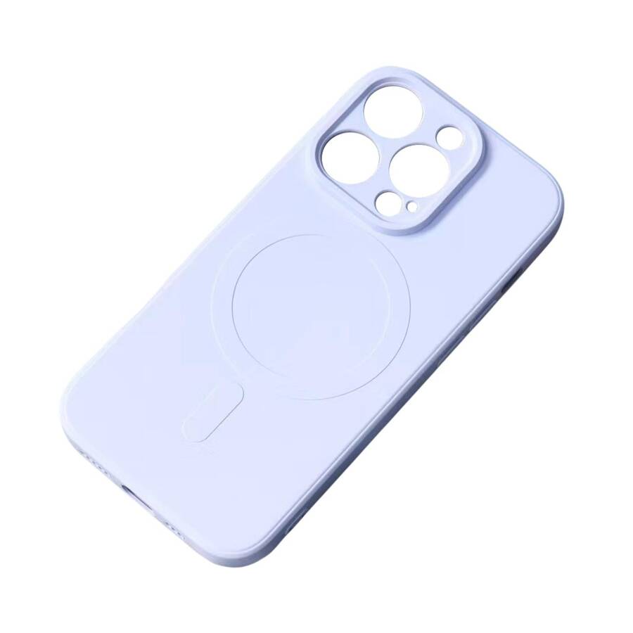 IPHONE 14 PRO MAX SILICONE MAGNETIC CASE MAGSAFE - LIGHT BLUE