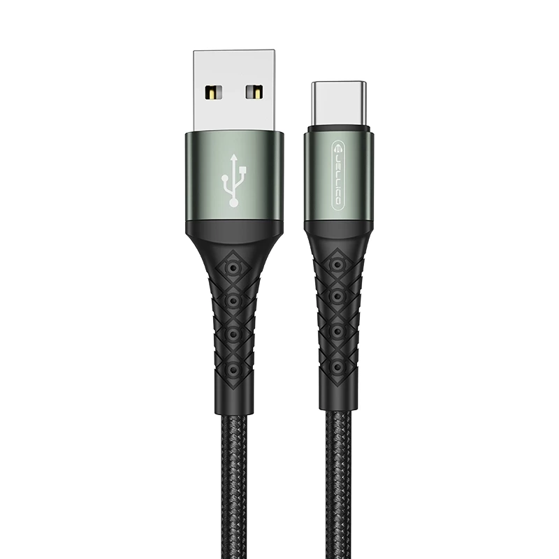 JELLICO cable B10 USB-C 3.1A 1M Black