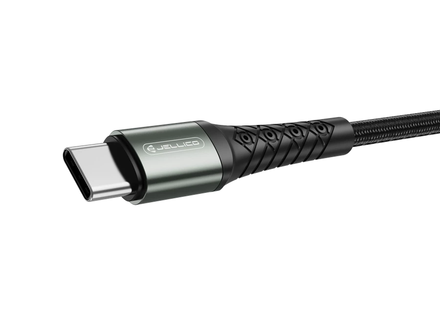 JELLICO cable B10 USB-C 3.1A 1M Black