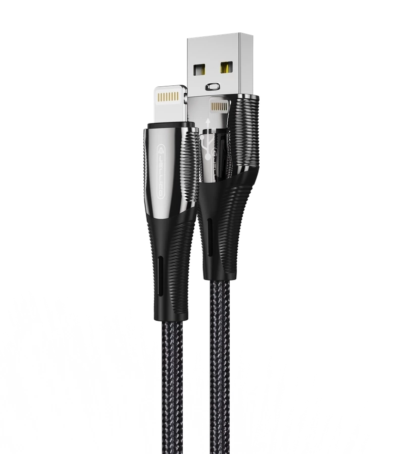 JELLICO cable B18 Lightning 3.1A 1M Black