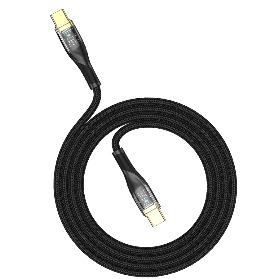 JELLICO cable B20 USB-C - USB-C PD 66W 1M Black