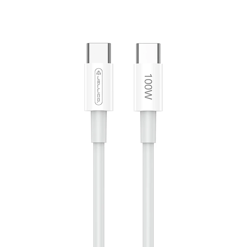 JELLICO cable B22 USB-C - USB-C PD 100W 1M White