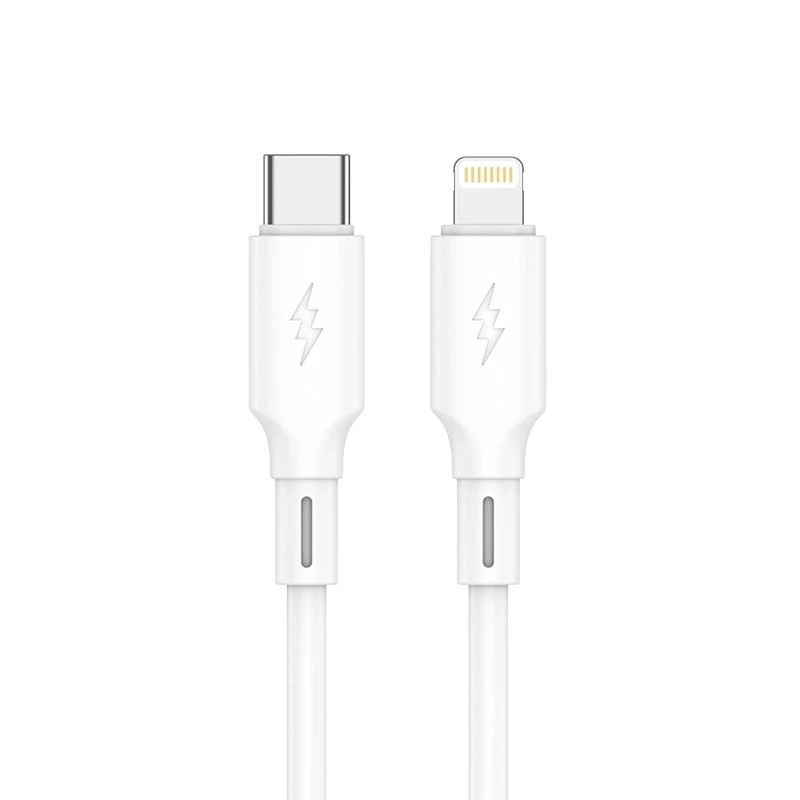 JELLICO cable B24 USB-C - Lightning PD 30W 1M White