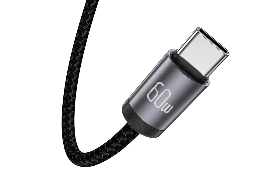 JELLICO cable B27 USB-C - USB-C PD 60W 1M Black