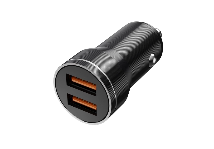 JELLICO car charger F2S 3.1A 18W 2xUSB Black