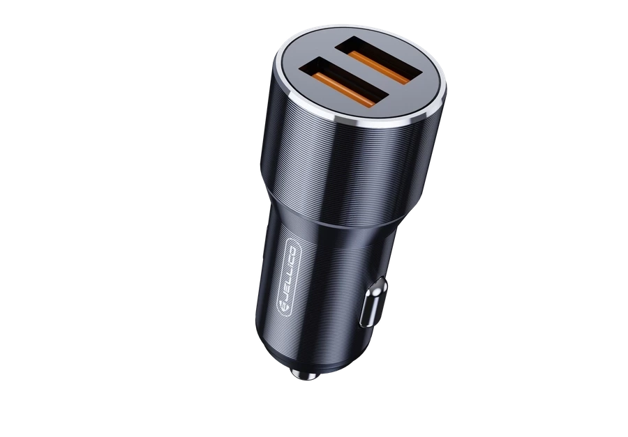 JELLICO car charger F9 36W 2xUSB QC3.0 Black