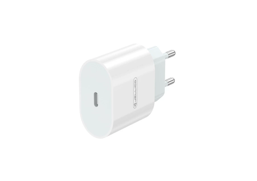 JELLICO wall charger AK200 PD 20W 1xUSB-C + cable USB-C - USB-C White