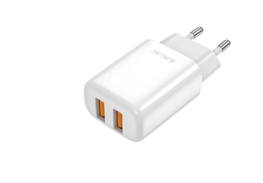 JELLICO wall charger EU02 2.4A 12W 2xUSB White