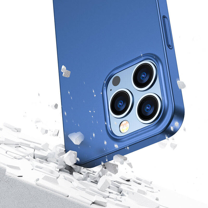 JOYROOM 360 FULL CASE FRONT AND BACK COVER FOR IPHONE 13 PRO + TEMPERED GLASS SCREEN PROTECTOR BLUE (JR-BP935 BLUE)