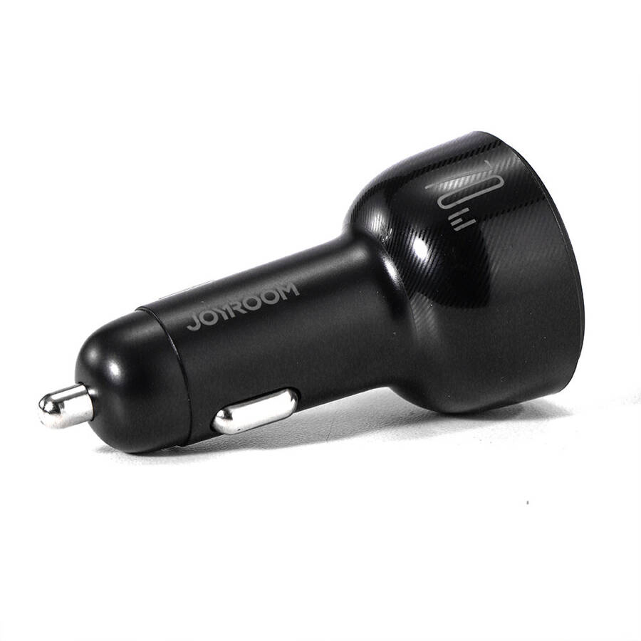 JOYROOM CAR CHARGER 70W WITH 3 PORTS: USB, 2 X USB C BLACK (JR-CL26)