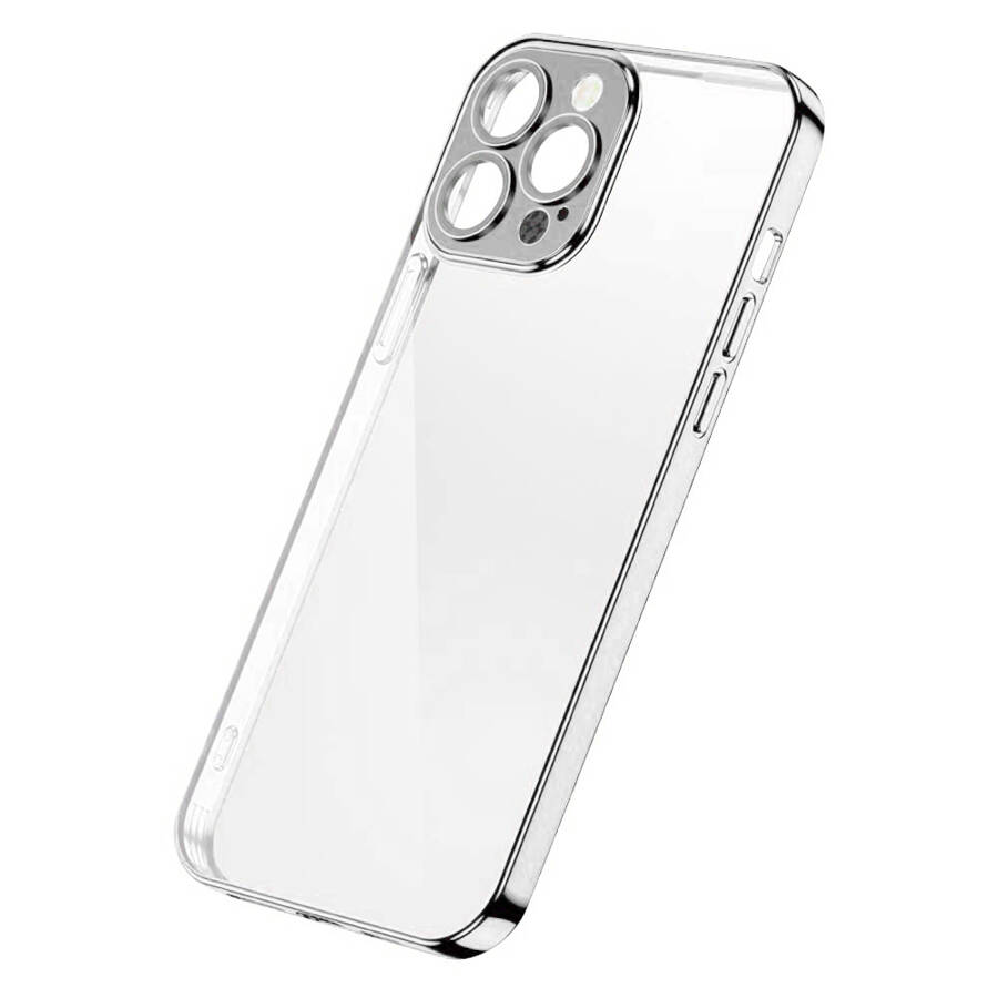 JOYROOM CHERY MIRROR CASE COVER FOR IPHONE 13 PRO METALLIC FRAME SILVER (JR-BP908 SILVER)