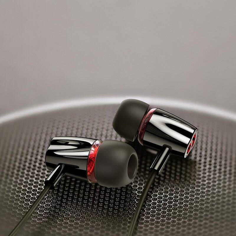 JOYROOM IN-EAR EARPHONES 3.5MM MINI JACK WITH REMOTE AND MICROPHONE BLACK (JR-EL114)