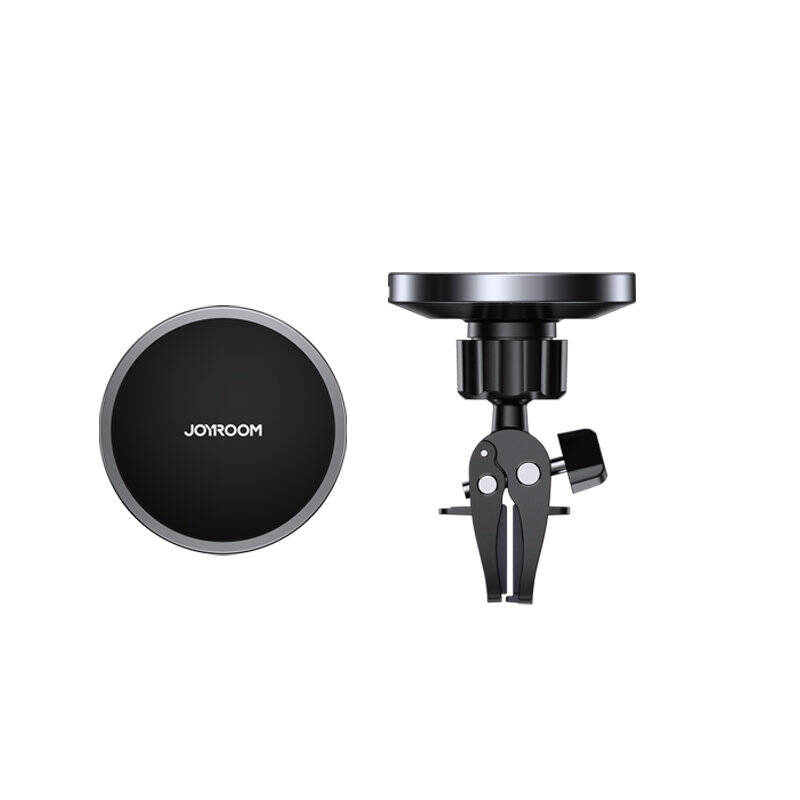 JOYROOM MAGNETIC QI WIRELESS CAR CHARGER PHONE HOLDER (MAGSAFE COMPATIBLE FOR IPHONE) BLACK (JR-ZS240)