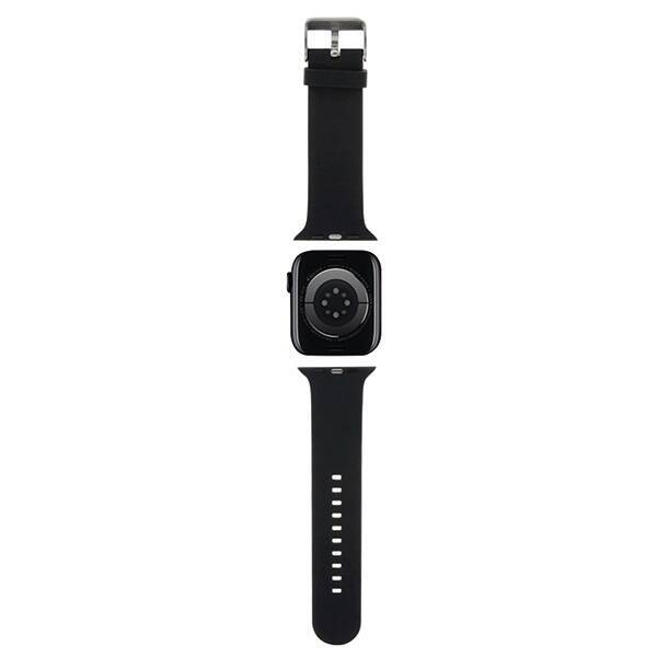 KARL LAGERFELD BASE KLAWMSLCNK APPLE WATCH 38/40/41MM CZARNY/BLACK STRAP 3D RUBBER CHOUPETTE HEADS