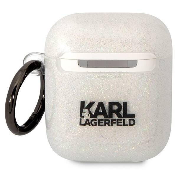 KARL LAGERFELD KLA2HNKCTGT AIRPODS 1/2 COVER TRANSPARENT GLITTER KARL & CHUPETTE