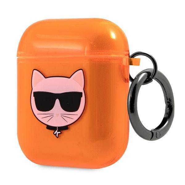 KARL LAGERFELD KLA2UCHFO AIRPODS 1/2 COVER ORANGE/ORANGE CHOUPETTE