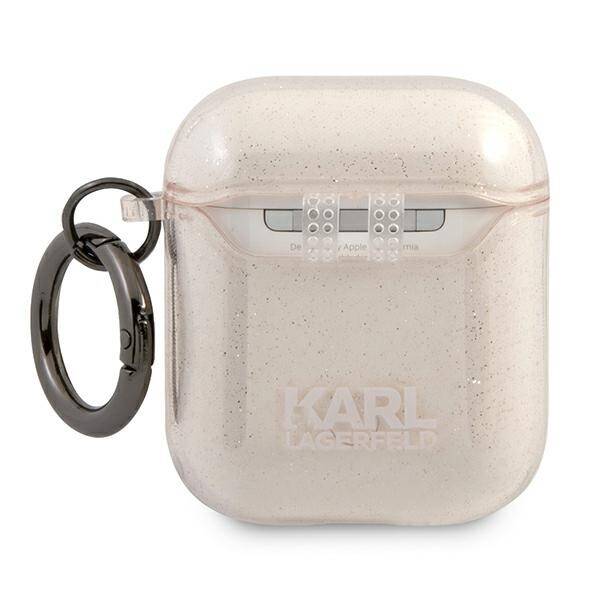 KARL LAGERFELD KLA2UCHGD AIRPODS 1/2 COVER ZLOTY/GOLD GLITTER CHOUPETTE