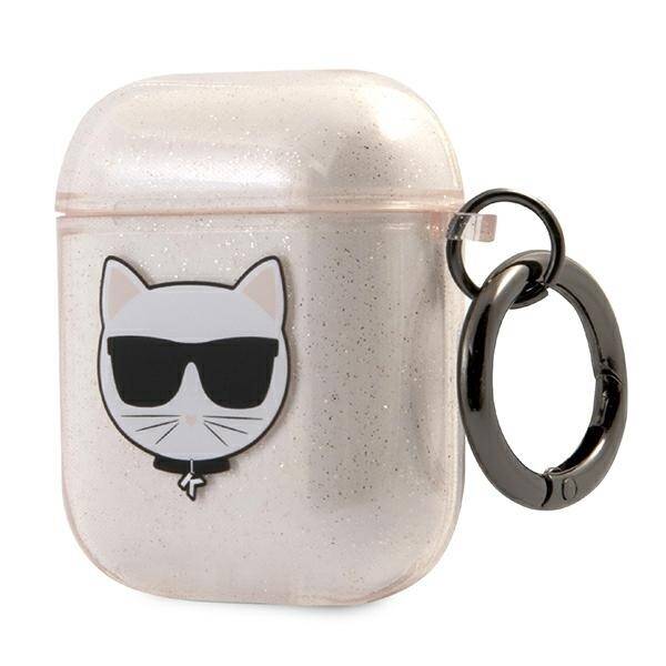 KARL LAGERFELD KLA2UCHGD AIRPODS 1/2 COVER ZLOTY/GOLD GLITTER CHOUPETTE