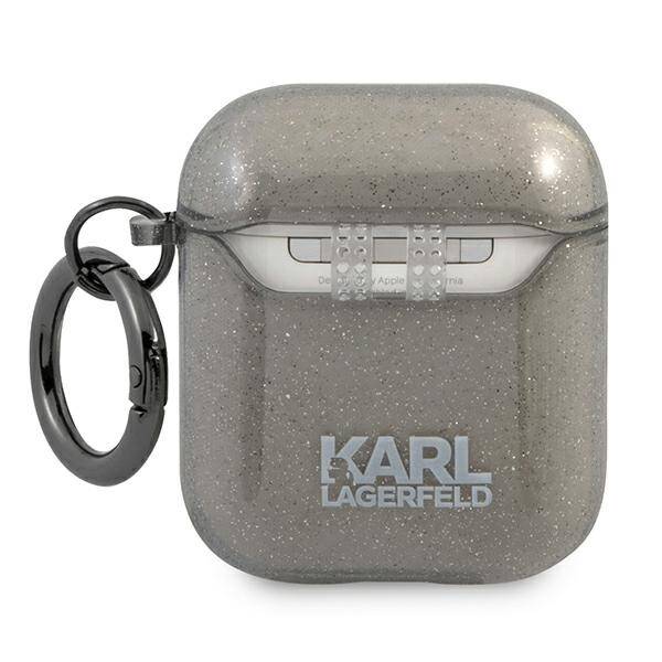 KARL LAGERFELD KLA2UCHGK AIRPODS 1/2 COVER BLACK/BLACK GLITTER CHOUPETTE