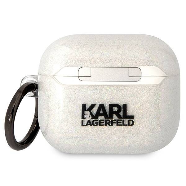 KARL LAGERFELD KLA3HNKCTGT AIRPODS 3 COVER TRANSPARENT GLITTER KARL & CHUPETTE