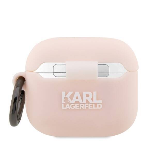 KARL LAGERFELD KLA3RUNIKP AIRPODS 3 COVER PINK/PINK SILICONE KARL HEAD 3D