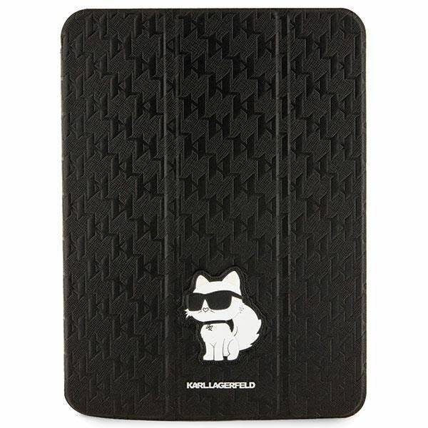 KARL LAGERFELD KLFC11SAKHPCK IPAD 10.9 "FOLIO MAGNET ALLOVER COVER CZARNY/BLACK SAFFIANO MONOGRAM CHUPETTE