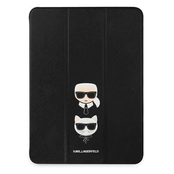 KARL LAGERFELD KLFC12OKCK IPAD 12.9 "PRO 2021 BOOK COVER CZARNY/BLACK SAFFIANO KARL & CHUPETTE