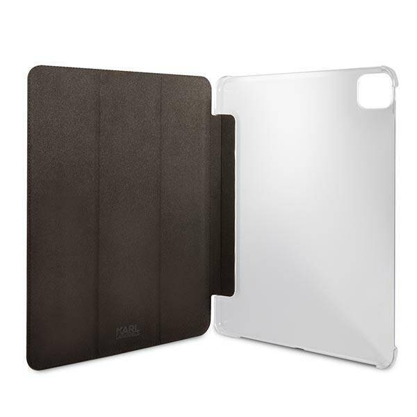 KARL LAGERFELD KLFC12OKCK IPAD 12.9 "PRO 2021 BOOK COVER CZARNY/BLACK SAFFIANO KARL & CHUPETTE