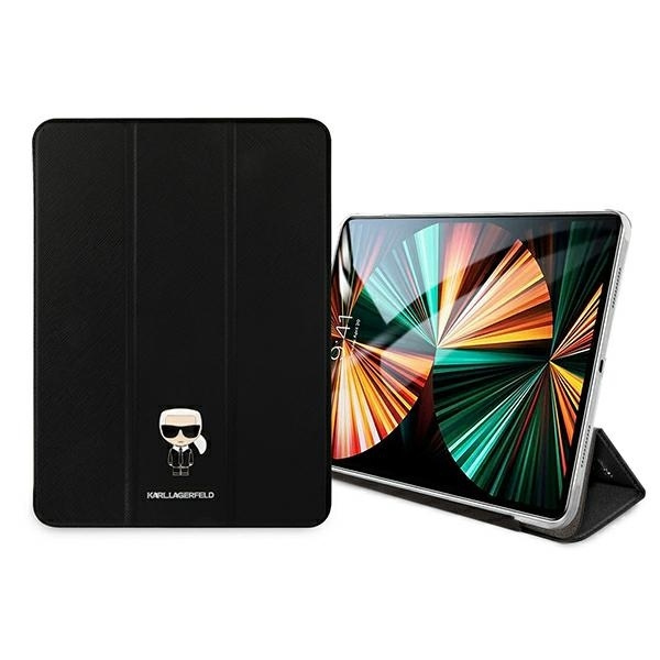 KARL LAGERFELD KLFC12OKMK IPAD 12.9 "PRO 2021 BOOK COVER CZARNY/BLACK SAFFIANO KARL ICONIC