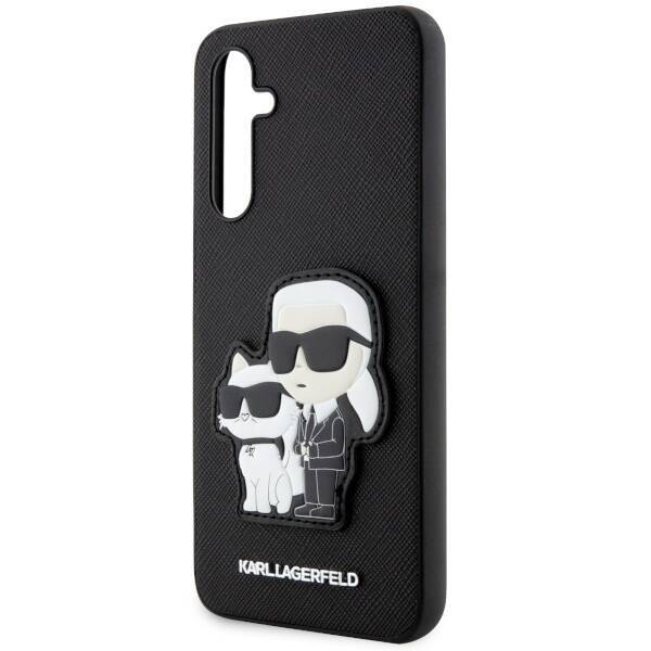 KARL LAGERFELD KLHCA34SANKCPK A34 5G A346 HARDCASE CZARNY/BLACK SAFFIANO KARL & CHUPETTE