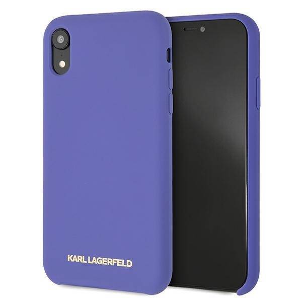 KARL LAGERFELD KLHCI61SLVOG IPHONE XR HARDCASE PURPLE/VIOLET SILICONE