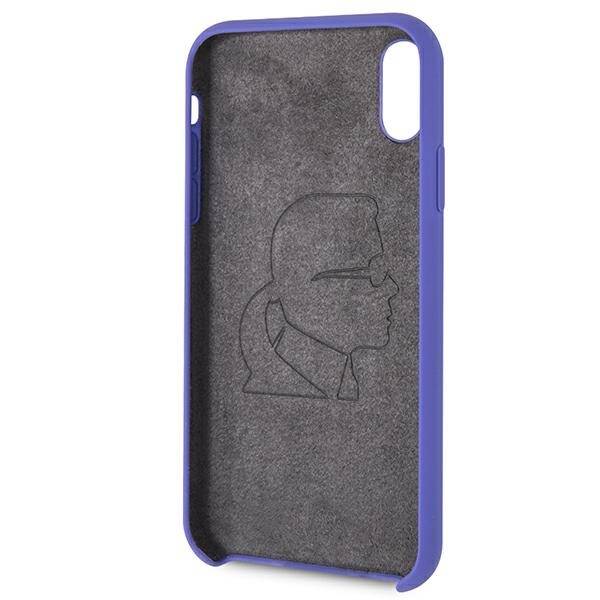 KARL LAGERFELD KLHCI61SLVOG IPHONE XR HARDCASE PURPLE/VIOLET SILICONE