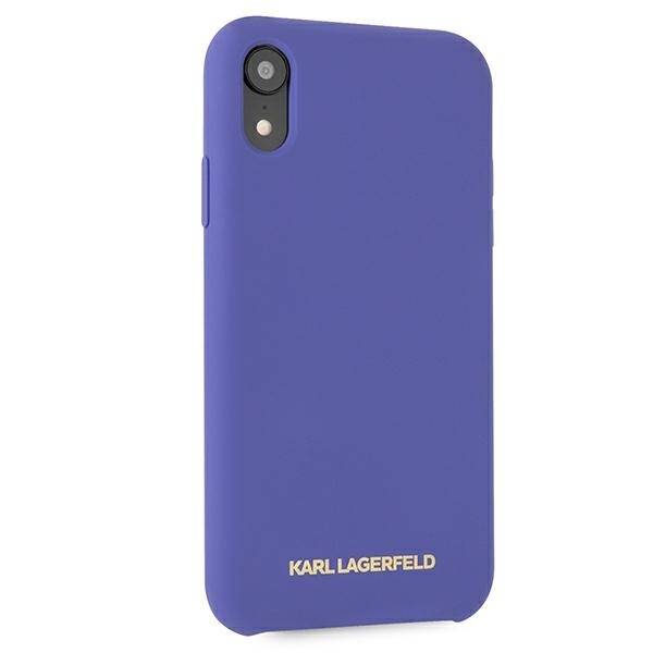 KARL LAGERFELD KLHCI61SLVOG IPHONE XR HARDCASE PURPLE/VIOLET SILICONE