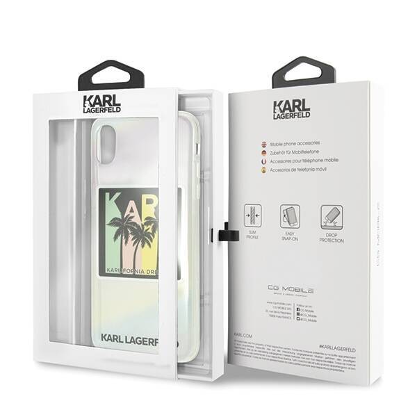 KARL LAGERFELD KLHCI65IRKD IPHONE XS MAX HARDCASE CALIFORNIA DREAMS