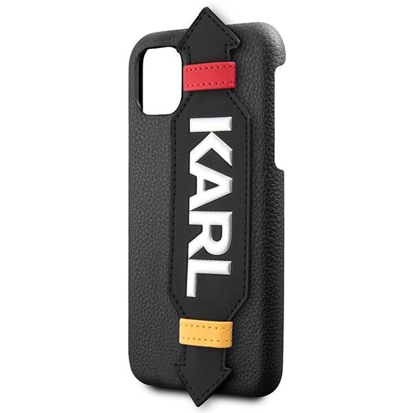 KARL LAGERFELD KLHCN58HDAWBK IPHONE 11 PRO 5.8 "HARDCASE BLACK/BLACK STRAP