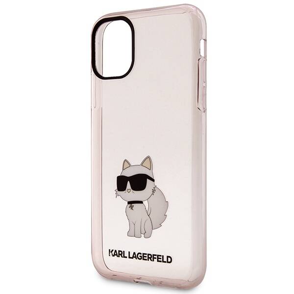 KARL LAGERFELD KLHCN61HNCHTCP IPHONE 11 / XR 6.1 "PINK / PINK HARDCASE IKONIK CHUPETTE