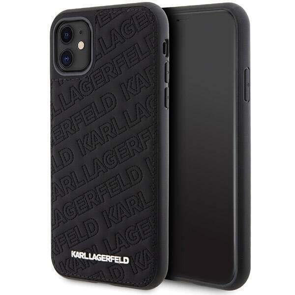 KARL LAGERFELD KLHCN61PQKPMK IPHONE 11 / XR 6.1 "BLACK / BLACK HARDCASE QUILTED K PATTERN