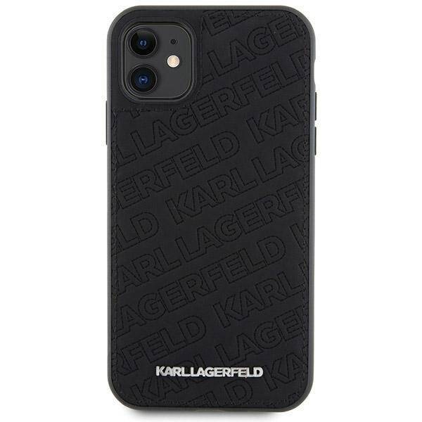 KARL LAGERFELD KLHCN61PQKPMK IPHONE 11 / XR 6.1 "BLACK / BLACK HARDCASE QUILTED K PATTERN