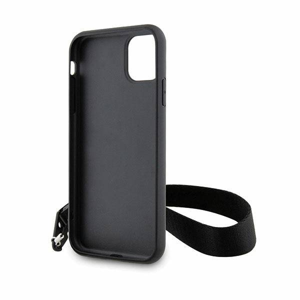 KARL LAGERFELD KLHCN61SAKLMBSK IPHONE 11 / XR 6.1 "BLACK / BLACK HARDCASE MONOGRAM LOSANGE SAFFIANO