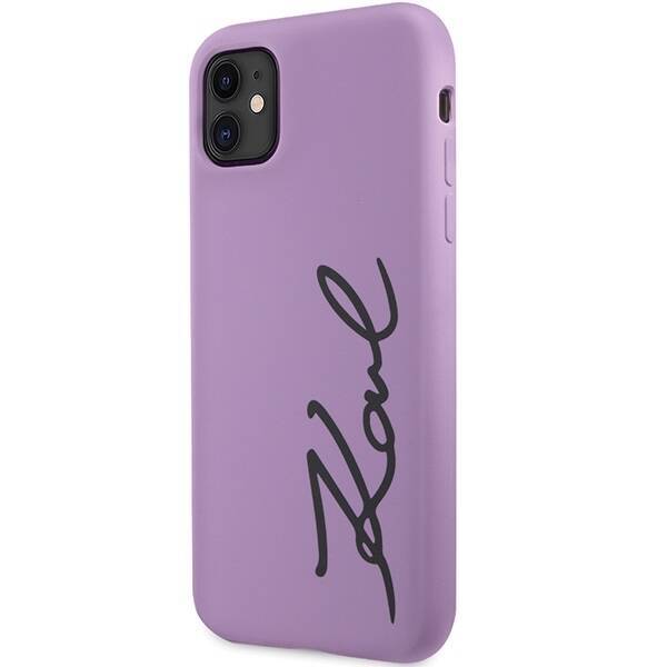 KARL LAGERFELD KLHCN61SKSVGU IPHONE 11 / XR 6.1 "PURPLE / PURPLE HARDCASE SILICONE SIGNATURE