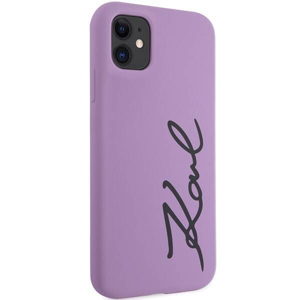 KARL LAGERFELD KLHCN61SKSVGU IPHONE 11 / XR 6.1 "PURPLE / PURPLE HARDCASE SILICONE SIGNATURE