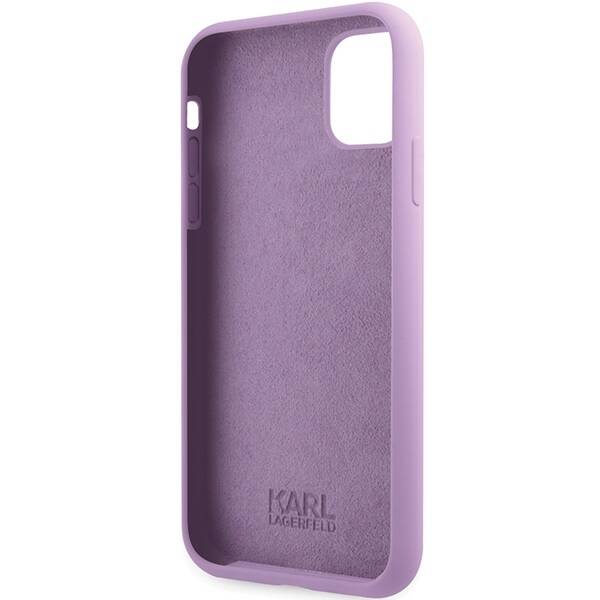 KARL LAGERFELD KLHCN61SKSVGU IPHONE 11 / XR 6.1 "PURPLE / PURPLE HARDCASE SILICONE SIGNATURE