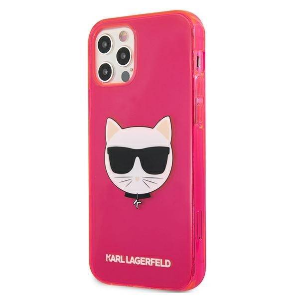 KARL LAGERFELD KLHCP12LCHTRP IPHONE 12 PRO MAX 6.7 "PINK/PINK HARDCASE GLITTER CHOUPETTE FLUO