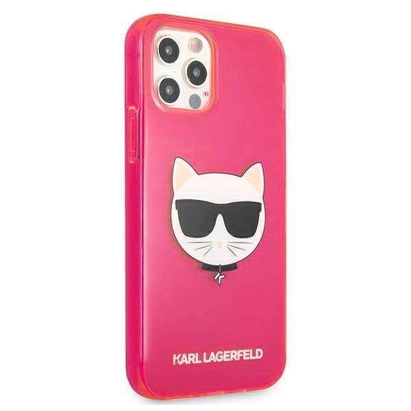 KARL LAGERFELD KLHCP12LCHTRP IPHONE 12 PRO MAX 6.7 "PINK/PINK HARDCASE GLITTER CHOUPETTE FLUO