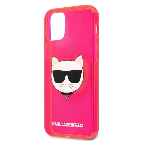 KARL LAGERFELD KLHCP12LCHTRP IPHONE 12 PRO MAX 6.7 "PINK/PINK HARDCASE GLITTER CHOUPETTE FLUO