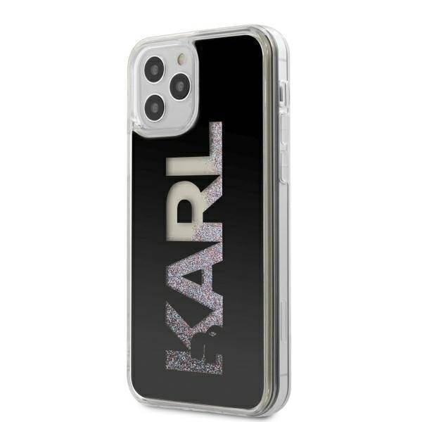 KARL LAGERFELD KLHCP12LKLMLBK IPHONE 12 PRO MAX 6.7 "BLACK/BLACK HARDCASE KARL LOGO GLITTER
