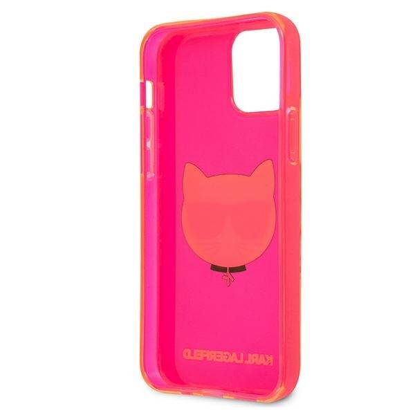 KARL LAGERFELD KLHCP12SCHTRP IPHONE 12 MINI 5.4 "PINK/PINK HARDCASE GLITTER CHOUPETTE FLUO