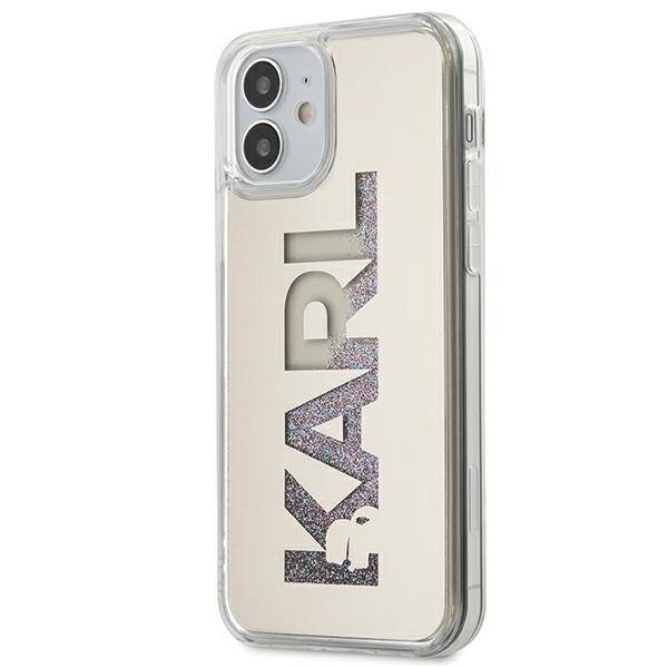 KARL LAGERFELD KLHCP12SKLMLGR IPHONE 12 MINI 5.4 "SILVER/SILVER HARDCASE MIRROR LIQUIDR KARL